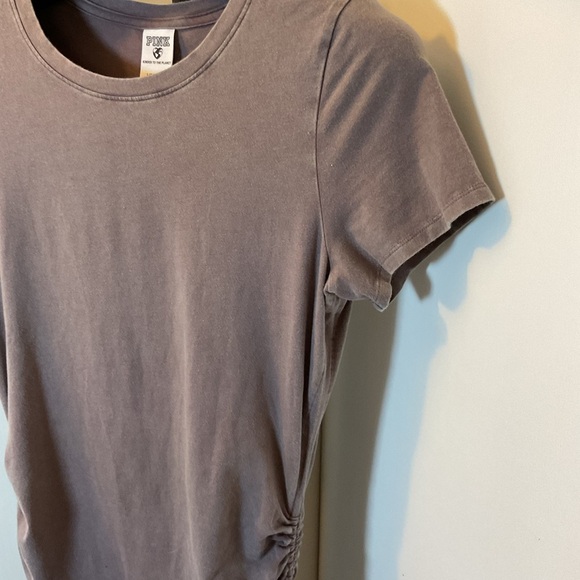 9. Victorias Secret PINK Gray with Side Ruched Shirt Dress Size Large - Picture 6 of 8